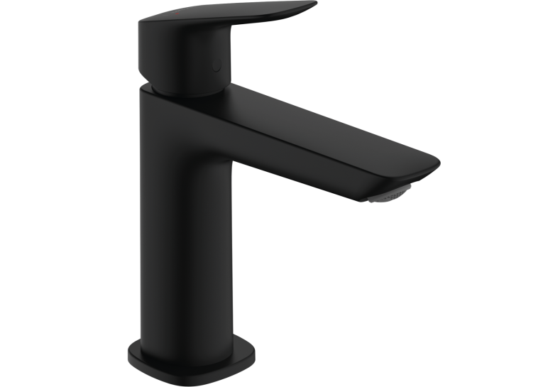 Змішувач Hansgrohe Logis Fine 110 для умивальника без донного клапана, Matt Black (71253670)
