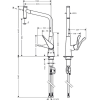 Змішувач для кухні Hansgrohe Metris Select KM, 14884000