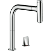 Змішувач для кухні Hansgrohe Metris Select 200 з висувним зливом Sbox 73804000
