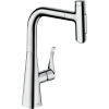 Змішувач для кухні Hansgrohe Metris Select 240 2jet з висувним зливом Sbox 73817000