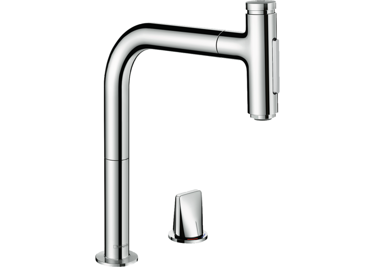 Смеситель для кухни Hansgrohe Metris Select 200 с выдвижным изливом Sbox 73818000