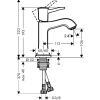 Змішувач для раковини Hansgrohe Metropol Classic 31301090 хром/золото (Пошкоджене пакування)