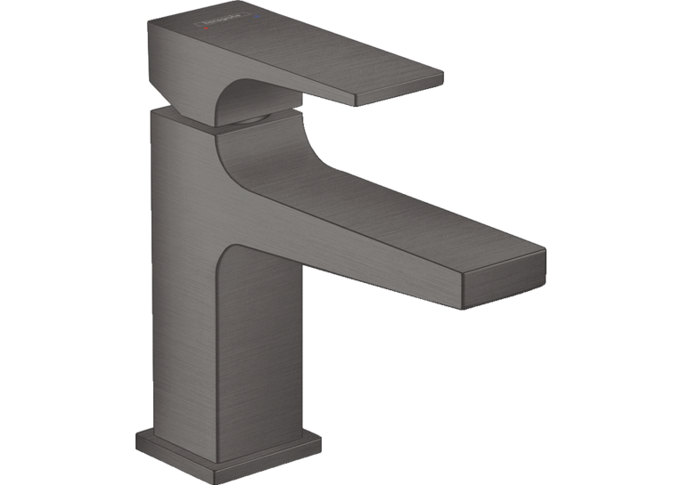 Змішувач для раковини Hansgrohe Metropol із донним клапаном Push-Open Brushed Black Chrome 32500340