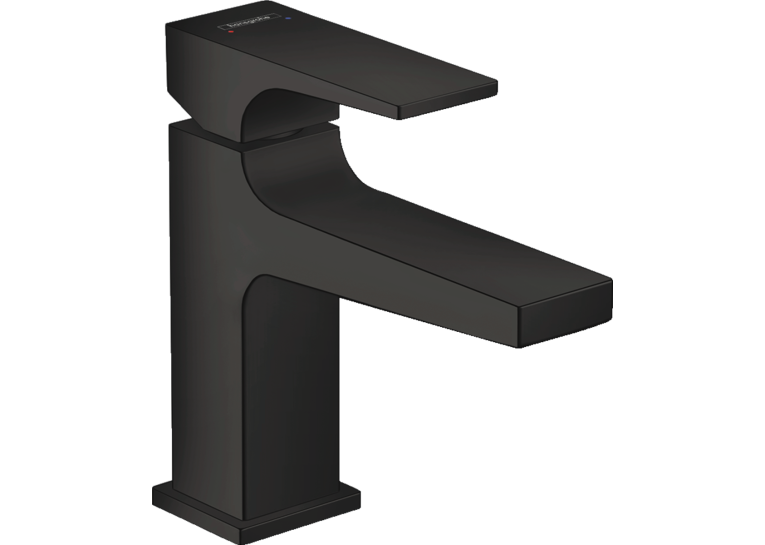 Смеситель для раковины Hansgrohe Metropol с донным клапаном Push-Open Matt Black 32500670
