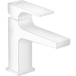 Смеситель для раковины Hansgrohe Metropol с донным клапаном Push-Open Matt White 32500700