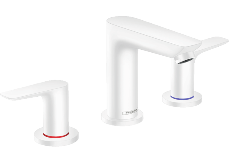 Змішувач для раковини на 3 отвори Hansgrohe Talis E Matt White 71733700