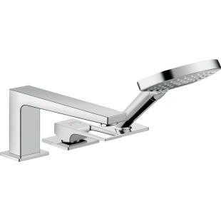 Смеситель на борт ванны Hansgrohe Metropol Loop Secuflex хром 74550000