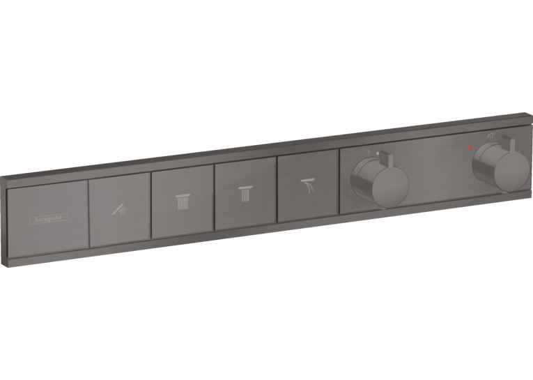 Термостат Hansgrohe RainSelect прихованого монтажу на 4 споживачі Brushed Black 15382340