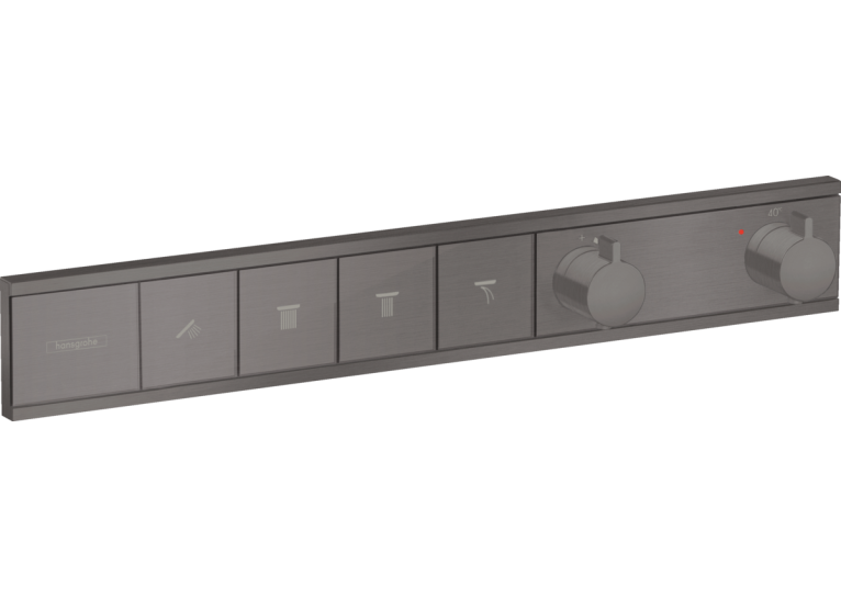 Термостат Hansgrohe RainSelect скрытого монтажа на 4 потребителя Brushed Black 15382340
