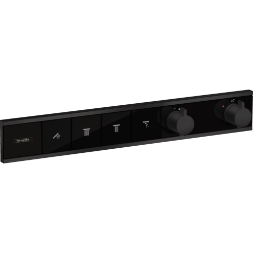 Термостат Hansgrohe RainSelect прихованого монтажу на 4 споживача Matt Black 15382670