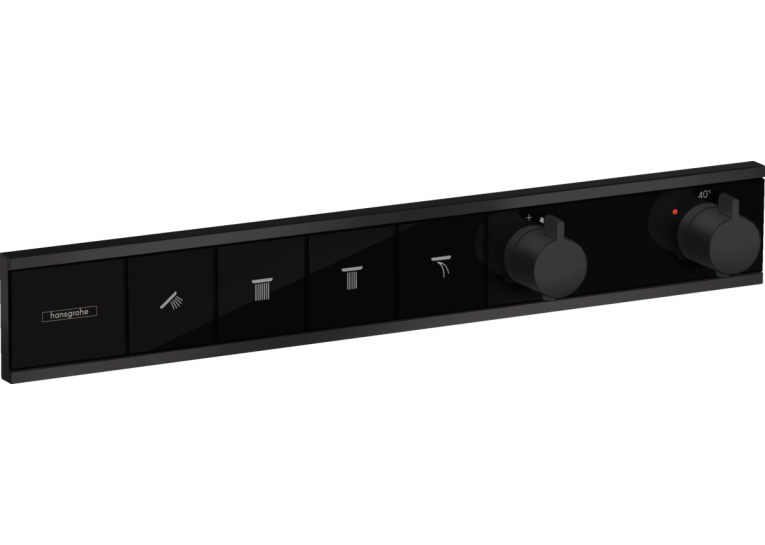 Термостат Hansgrohe RainSelect скрытого монтажа на 4 потребителя Matt Black 15382670