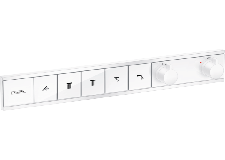 Термостат Hansgrohe RainSelect скрытого монтажа на 5 потребителей Matt White 15384700