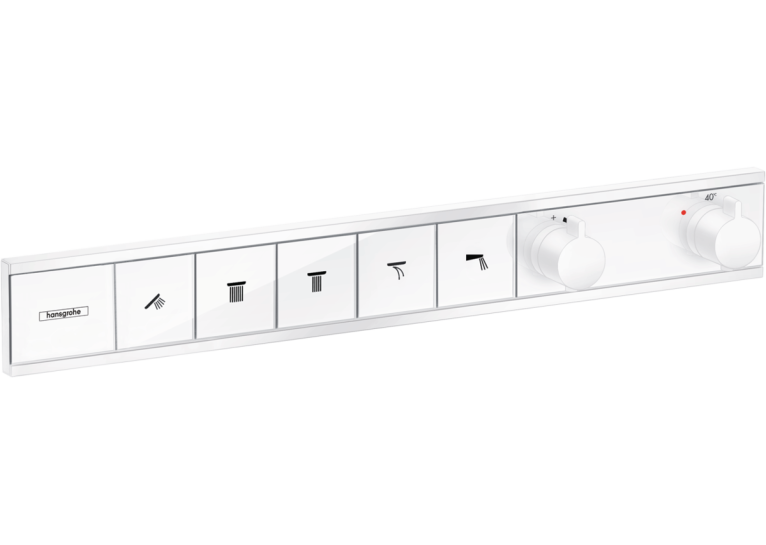 Термостат Hansgrohe RainSelect скрытого монтажа на 5 потребителей Matt White 15384700