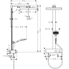 Душова система Hansgrohe Rainfinity Showerpipes Matt Black 26853670