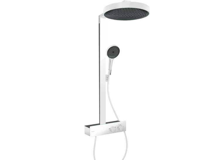 Душова система Hansgrohe Rainfinity Showerpipe 360 1jet з термостатом ShowerTablet 350, Matt White 26853700