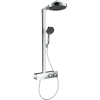 Душова система Hansgrohe Rainfinity Showerpipe 250 1jet EcoSmart з термостатом ShowerTablet 350, Chrome 28742000