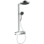 Душова система Hansgrohe Rainfinity Showerpipe 250 1jet EcoSmart з термостатом ShowerTablet 350, Chrome 28742000