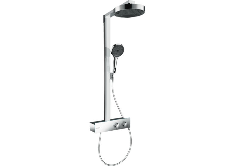Душевая система Hansgrohe Rainfinity Showerpipe 250 1jet EcoSmart с термостатом ShowerTablet 350, Chrome 28742000