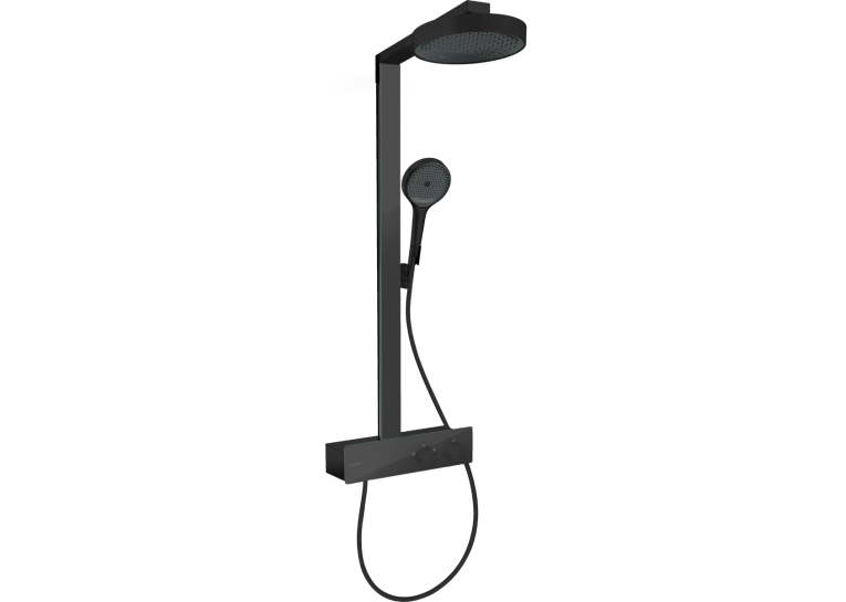 Душова система Hansgrohe Rainfinity Showerpipe 250 1jet EcoSmart з термостатом ShowerTablet 350, Matt Black 28742670