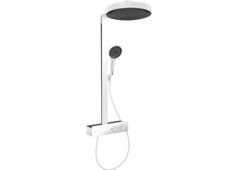 Душова система Hansgrohe Rainfinity Showerpipe 250 1jet EcoSmart з термостатом ShowerTablet 350, Matt White 28742700