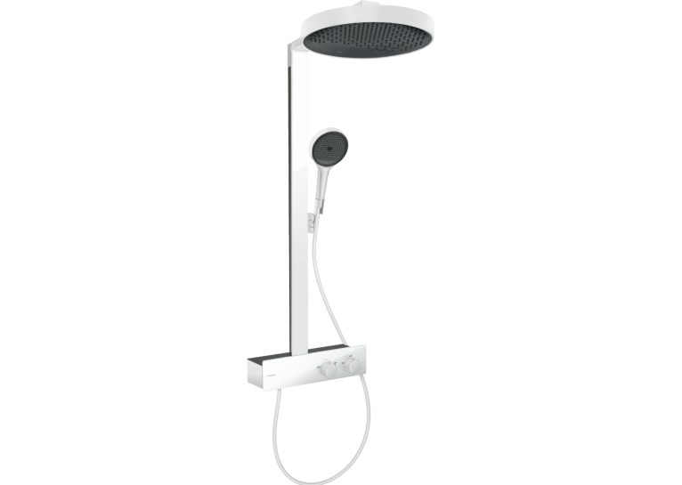 Душова система Hansgrohe Rainfinity Showerpipe 250 1jet EcoSmart з термостатом ShowerTablet 350, Matt White 28742700