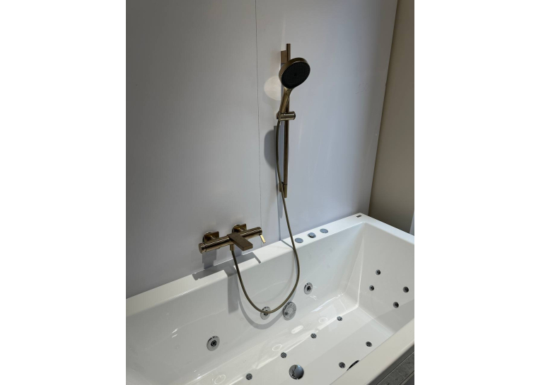 Змішувач Hansgrohe Tecturis E для ванни з душовим комплектом, Brushed Bronze (73420140+28746140)