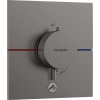 Термостат скрытого монтажа Hansgrohe ShowerSelect Comfort E HighFlow на 1 функцию, Brush Black Chrome 15575340