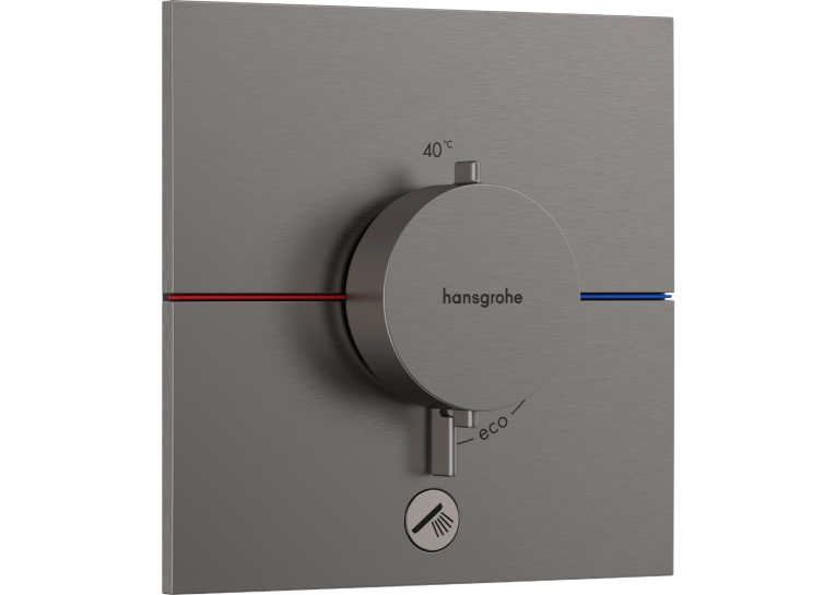 Термостат скрытого монтажа Hansgrohe ShowerSelect Comfort E HighFlow на 1 функцию, Brush Black Chrome 15575340