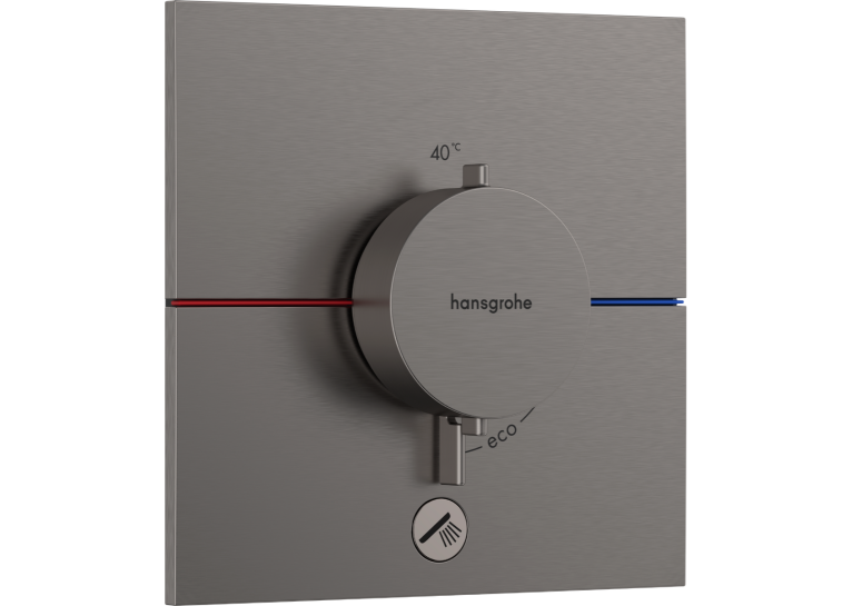 Термостат скрытого монтажа Hansgrohe ShowerSelect Comfort E HighFlow на 1 функцию, Brush Black Chrome 15575340
