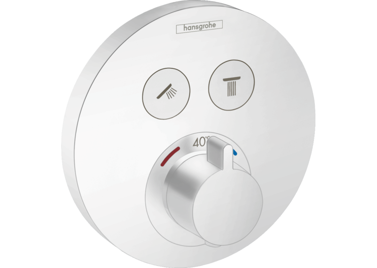 Термостат для душа Hansgrohe ShowerSelect S Matt White 15743700
