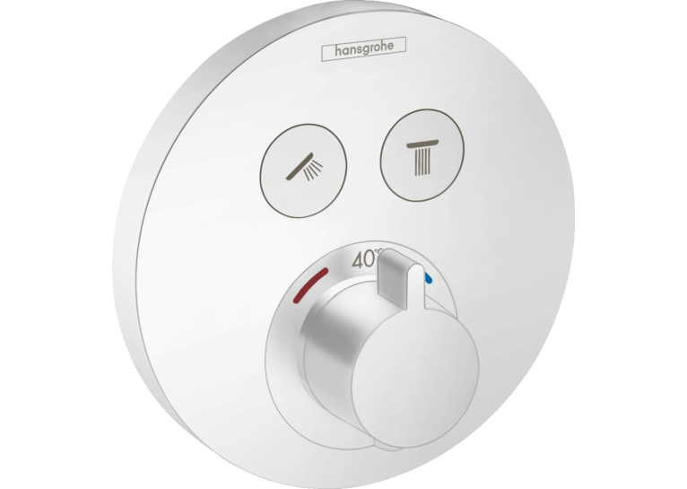 Термостат для душа Hansgrohe ShowerSelect S Matt White 15743700