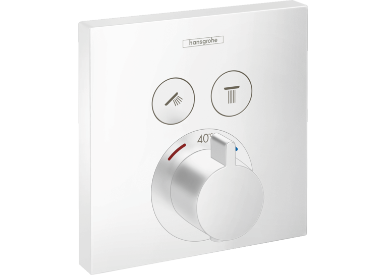 Термостат для душа Hansgrohe ShowerSelect Matt White 15763700