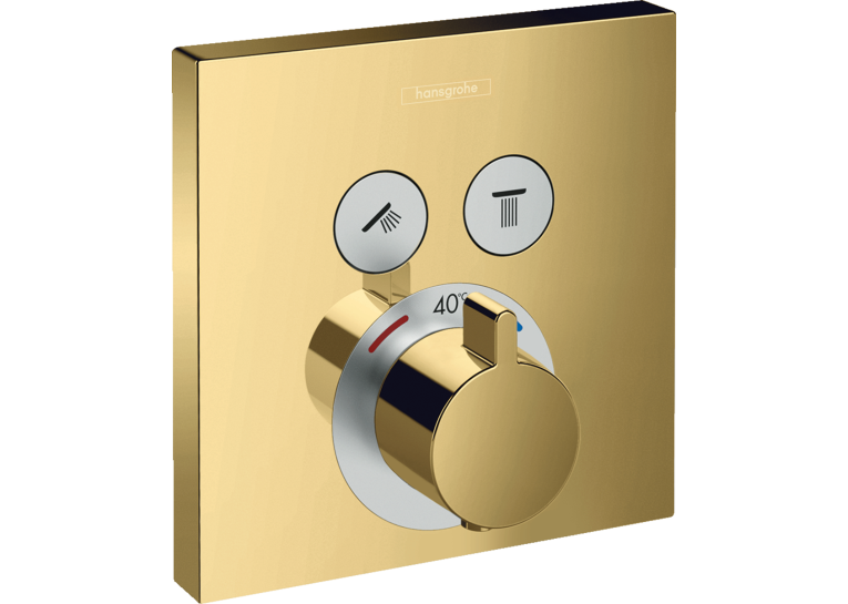 Термостат для душа Hansgrohe ShowerSelect Polished Gold Optic 15763990