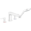 Смеситель для ванны Hansgrohe Talis E на 4 отверстия Matt White 71748700