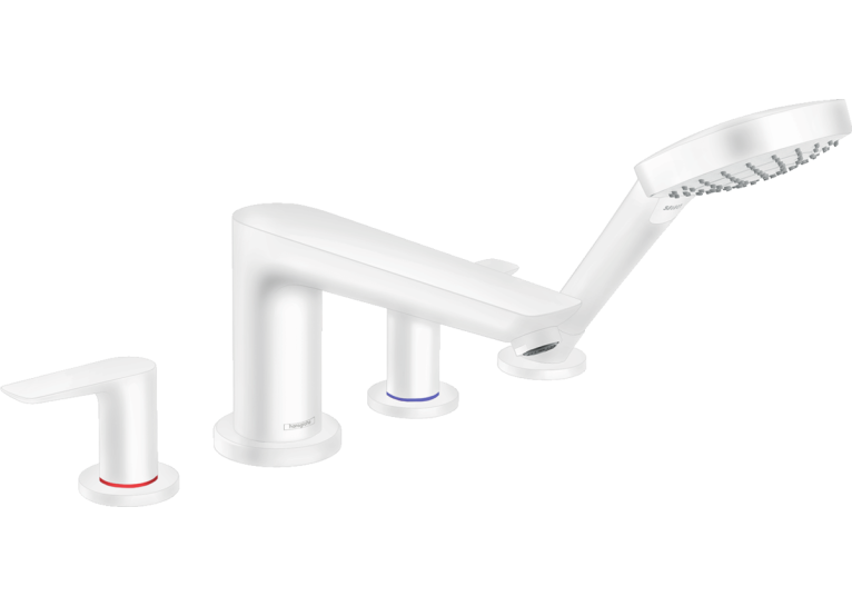 Змішувач для ванни Hansgrohe Talis E на 4 отвори Matt White 71748700