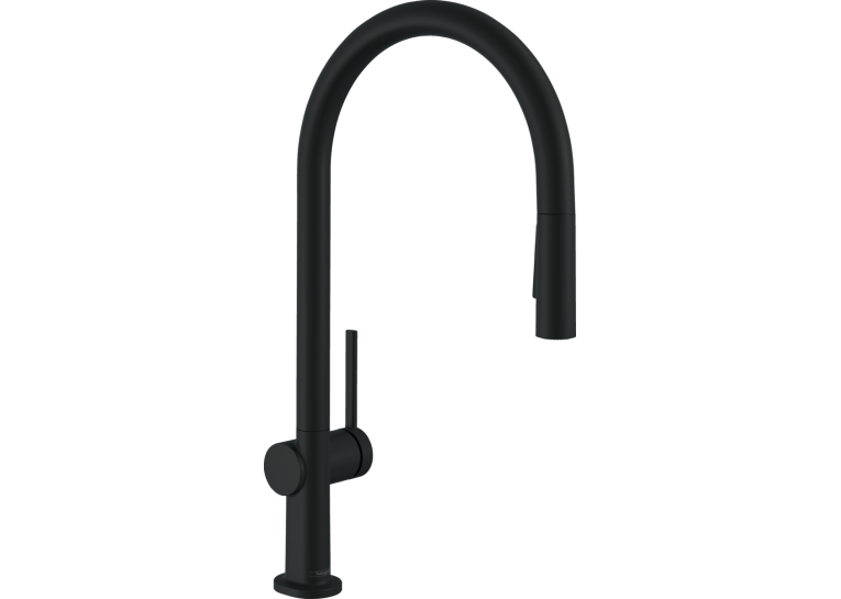 Змішувач Hansgrohe Talis M54 для кухонного миття з висувним душем Black Matt 72801670