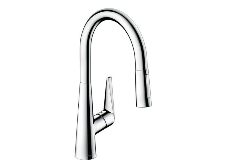 Змішувач для кухні одноважільний з висувним виливом Hansgrohe Talis S, 72815000