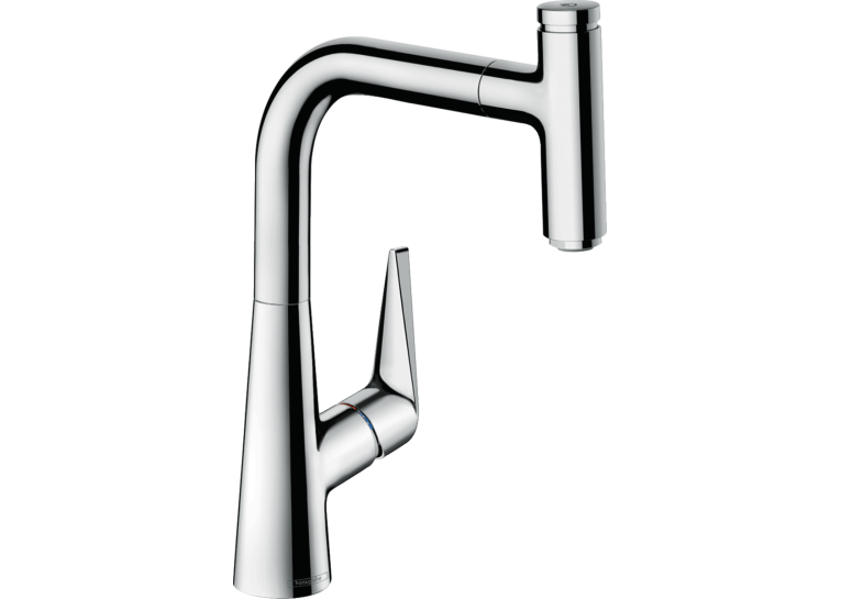 Смеситель для кухни с выдвижной лейкой Hansgrohe Talis Select S 72822000