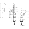 Смеситель для кухонной мойки Hansgrohe Talis M54, чёрный 72844670