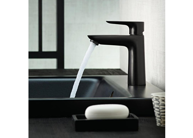  Змішувач для умивальника Hansgrohe Talis E 110 (71710670) Чорний матовий
