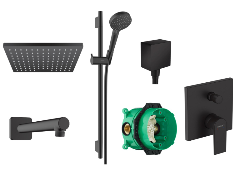 Комплект прихованого монтажу Hansgrohe Vernis Shape для ванни 6в1 20230004