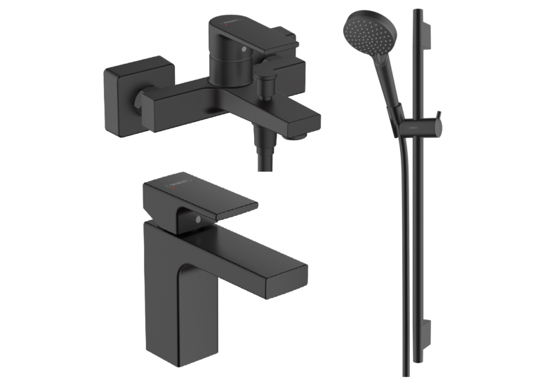 Комплект смесителей для ванной комнаты Hansgrohe Vernis Shape 71561670+71440670+26423670 20230003