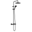 Душевая система с термостатом Hansgrohe Vernis Blend Showerpipe 240 1jet 26426670 чёрный матовый