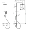 Душова система з термостатом Hansgrohe Vernis Blend Showerpipe 240 1jet 26426670 чорний матовий