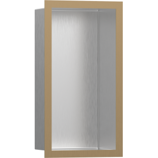 Настенная ниша Hansgrohe XtraStoris Individual с рамкой 30x15x10 см Brushed Bronze 56094140