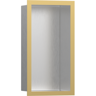 Настенная ниша Hansgrohe XtraStoris Individual с рамкой 30x15x10 см Polished Gold Optic 56094990