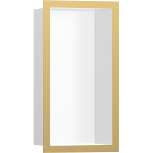 Настенная ниша Hansgrohe XtraStoris Individual с рамкой 30x15x10 см Polished Gold Optic 56096990