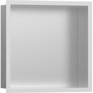 Настенная ниша Hansgrohe XtraStoris Individual с рамкой 30x30x10 см Matt White 56097700