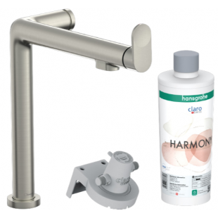 Смеситель Hansgrohe Aqittura M91 для кухонной мойки Steel 76802800