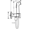 Комплект гігієнічного душу Hansgrohe E EcoSmart+ на змішану воду Brushed Bronze (29233140) (Пошкоджене пакування)